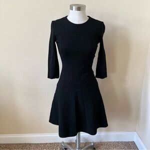 Hugo Boss Textured Knit fit and flare knit Sweater Dress 13511